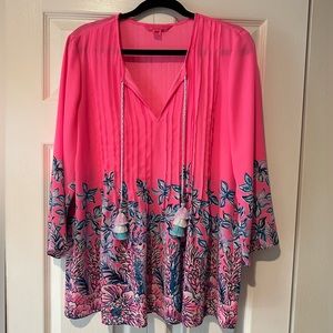 NWOT Lilly Pulitzer Blouse 🌸🩵